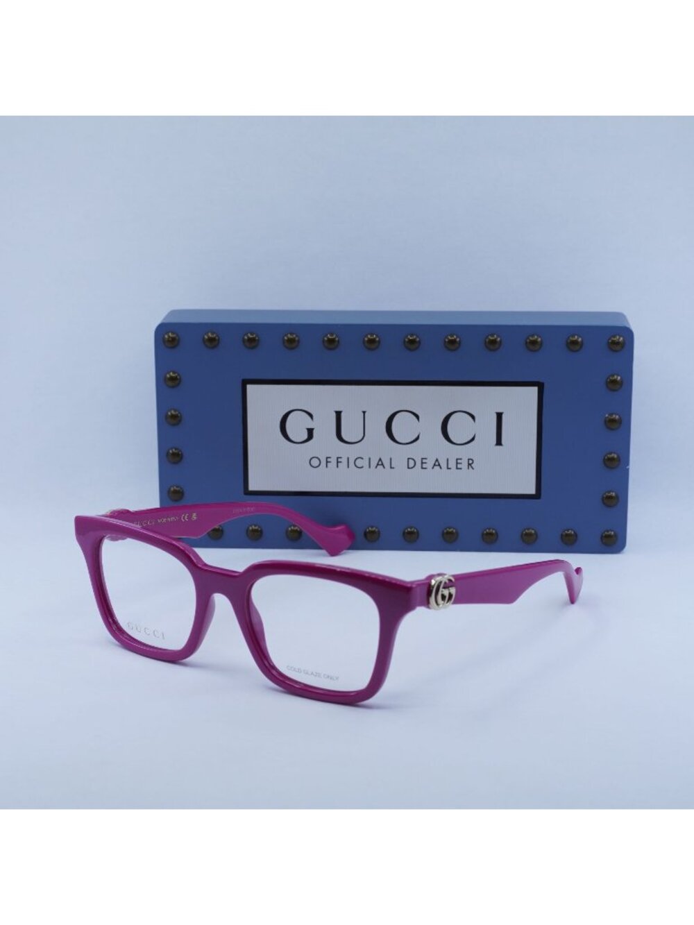 Gucci GG1728O 004 Square Eyeglasses 51mm - Strawberry Red